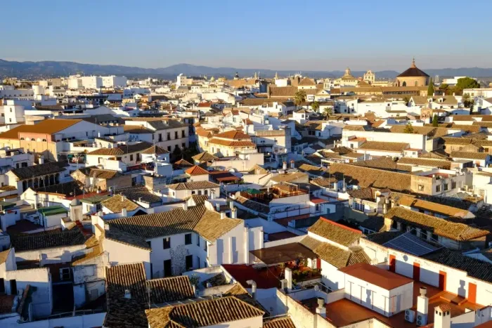 Framed Print : View of Cordoba from the Mezquita Cathedral bell tower, Cordoba, Andalucia, Spain, Europe Framed Print : View of Cordoba from the Mezquita Cathedral bell tower, Cordoba, Andalucia, Spain, Europe