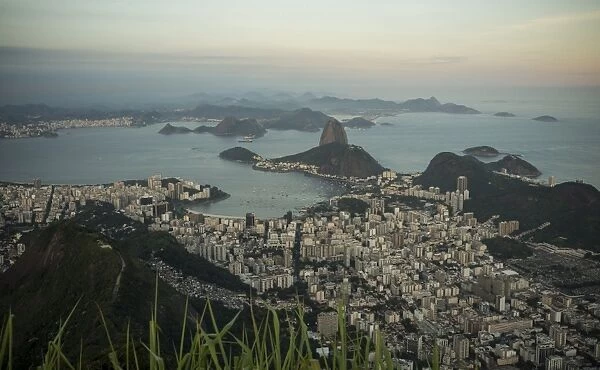 View from Cristo Redentor over Rio de Janeiro, Corcovado, Rio de Janeiro, Brazil, South America