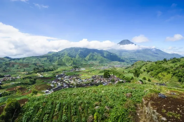 Framed Print : View over the Dieng Plateau, Java, Indonesia, Southeast Asia, Asia Framed Print : View over the Dieng Plateau, Java, Indonesia, Southeast Asia, Asia