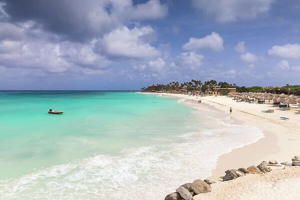 View of Divi Beach, Aruba, Lesser Antilles, Netherlands Antilles, Caribbean, Central