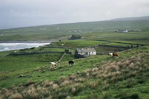View towards Doolin over countryside