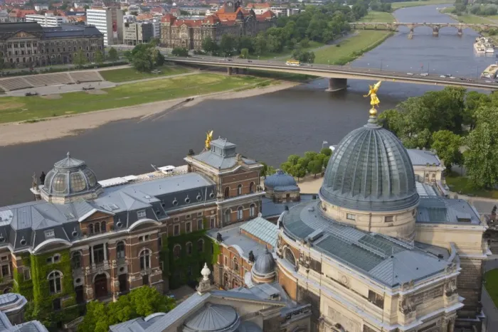 Framed Print : View over Dresden and the River Elbe, Dresden, Saxony, Germany, Europe Framed Print : View over Dresden and the River Elbe, Dresden, Saxony, Germany, Europe