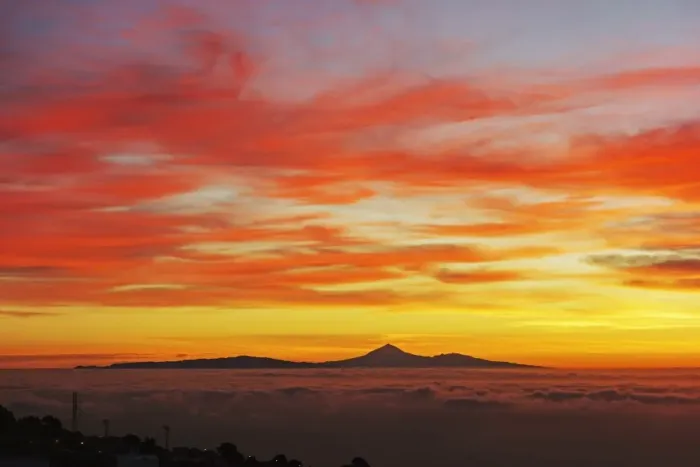 Framed Print : View from El Pinar towards Tenerife at sunrise, El Hierro, Canary Islands, Spain Framed Print : View from El Pinar towards Tenerife at sunrise, El Hierro, Canary Islands, Spain