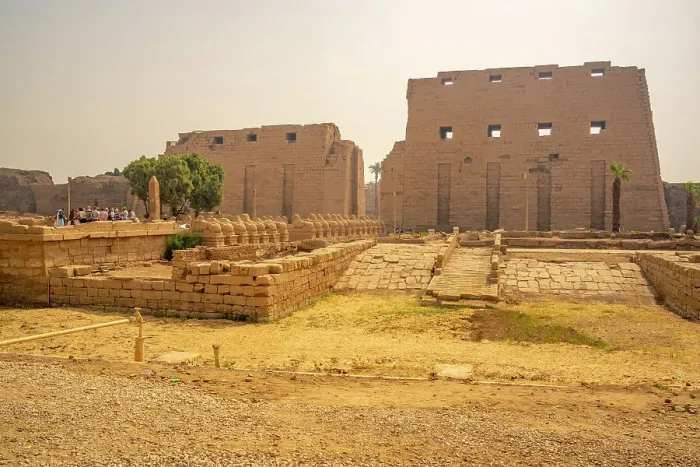 Framed Print : View of the entrance to Karnak Temple Complex, UNESCO World Heritage Site, near Luxor, Thebes, Egypt, North Africa, Africa Framed Print : View of the entrance to Karnak Temple Complex, UNESCO World Heritage Site, near Luxor, Thebes, Egypt, North Africa, Africa