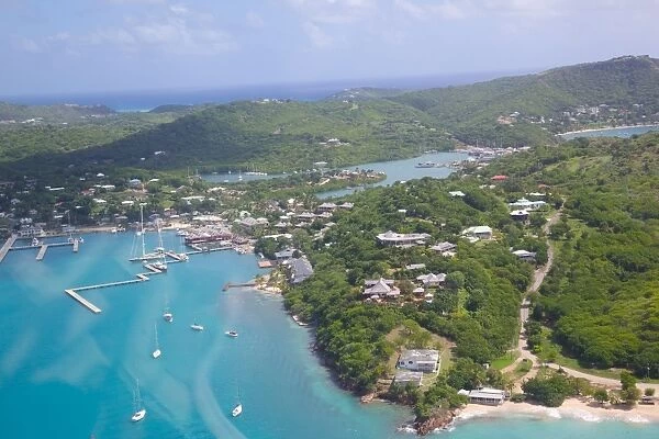 View of Falmouth Harbour, Antigua, Leeward Islands, West Indies, Caribbean, Central America