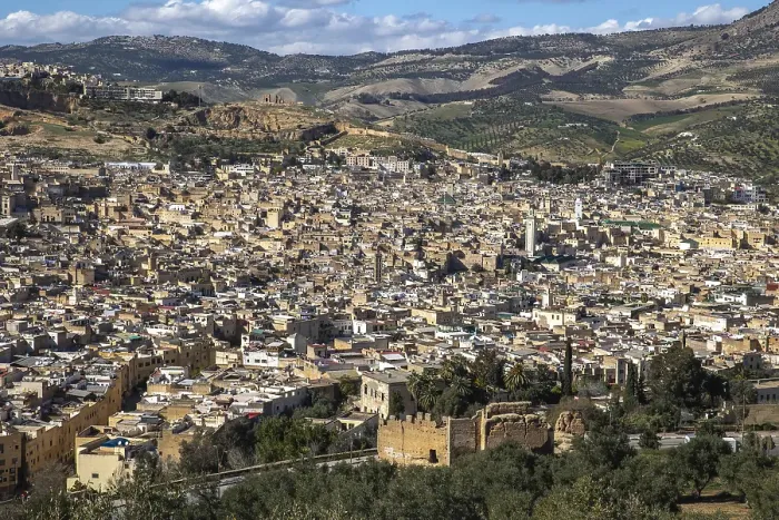 Framed Print : View of Fes city, Morocco Framed Print : View of Fes city, Morocco