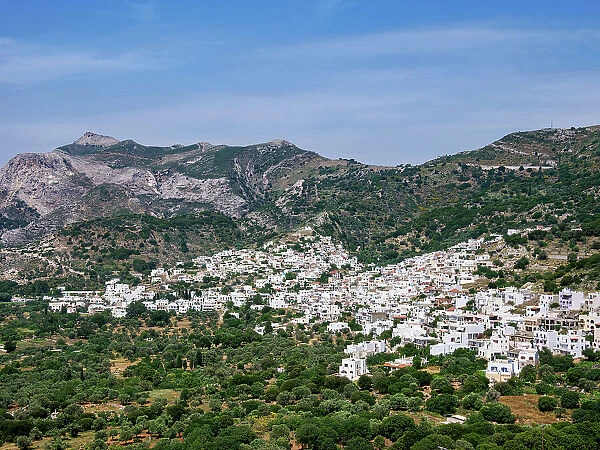 View towards Filoti Village, Naxos Island, Cyclades, Greek Islands, Greece, Europe