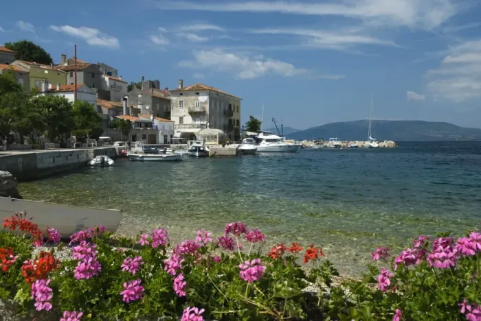 Framed Print : View over fishing village, Valun, Cres Island, Kvarner Gulf, Croatia, Adriatic, Europe Framed Print : View over fishing village, Valun, Cres Island, Kvarner Gulf, Croatia, Adriatic, Europe
