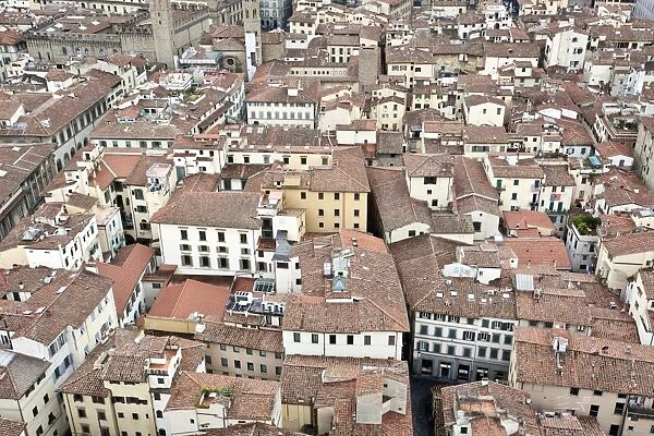 View of Florence from the Dome of Filippo Brunelleschi, Florence, Tuscany, Italy, Europe
