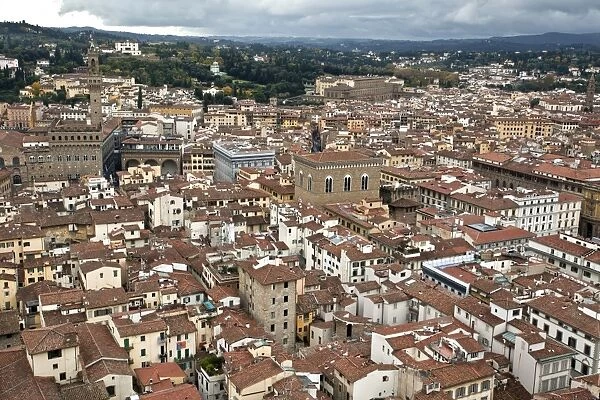 View of Florence from the Dome of Filippo Brunelleschi, Florence, UNESCO World Heritage Site
