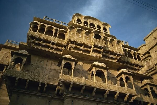 View of the Fort Palace built by Rawal Jaisal in 1156, Jaisalmer Fort, Jaisalmer