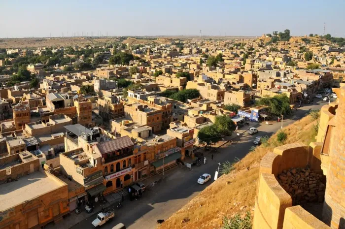Framed Print : View from the fortifications, Jaisalmer, Rajasthan, India, Asia Framed Print : View from the fortifications, Jaisalmer, Rajasthan, India, Asia