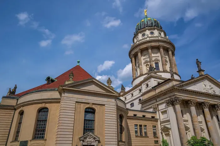 Framed Print : View of Franzosischer Dom, Gendarmenmarkt, Berlin, Germany, Europe