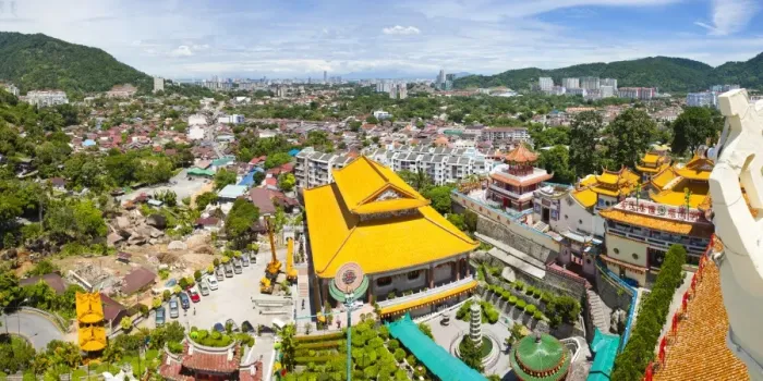 Framed Print : View over George Town from Kek Lok Si Temple, Penang, Malaysia, Southeast Asia, Asia Framed Print : View over George Town from Kek Lok Si Temple, Penang, Malaysia, Southeast Asia, Asia