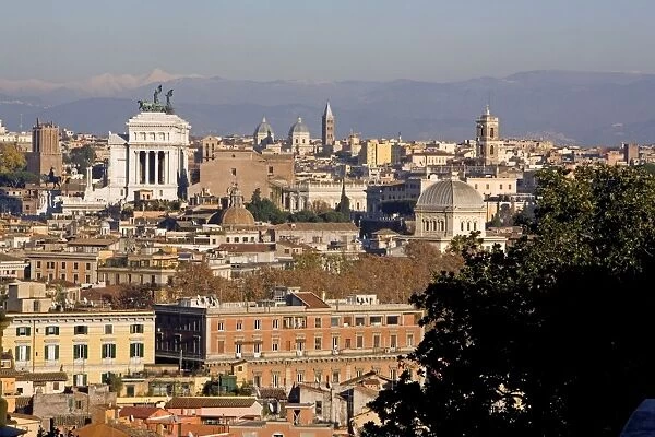 View from Gianicolo, Rome, Lazio, Italy, Europe