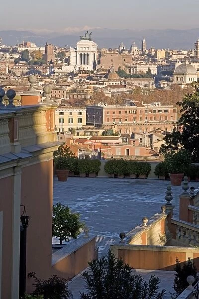 View from Gianicolo, Rome, Lazio, Italy, Europe
