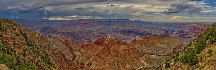 Framed Print : View of the Grand Canyon west of Navajo Point with a storm rolling in from the west Framed Print : View of the Grand Canyon west of Navajo Point with a storm rolling in from the west