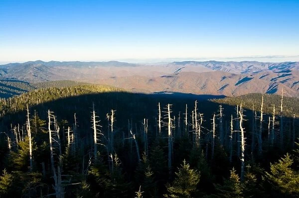 View over the Great Smoky Mountains National Park, UNESCO World Heritage Site