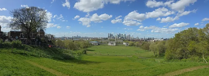 Framed Print : View from the top of Greenwich Hill, United Kingdom Framed Print : View from the top of Greenwich Hill, United Kingdom