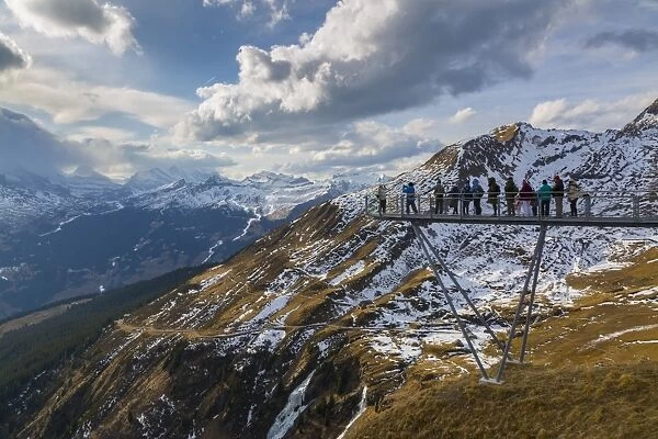 View from Grindelwald First, Jungfrau region, Bernese Oberland, Swiss Alps, Switzerland