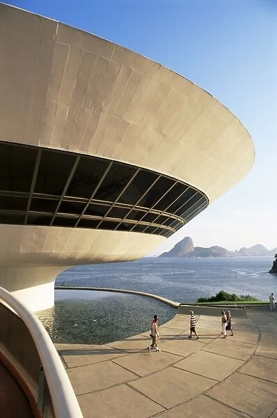 View across Guanabara Bay to Rio, Museo de Arte Contemporanea (Museum of Contemporary Art)