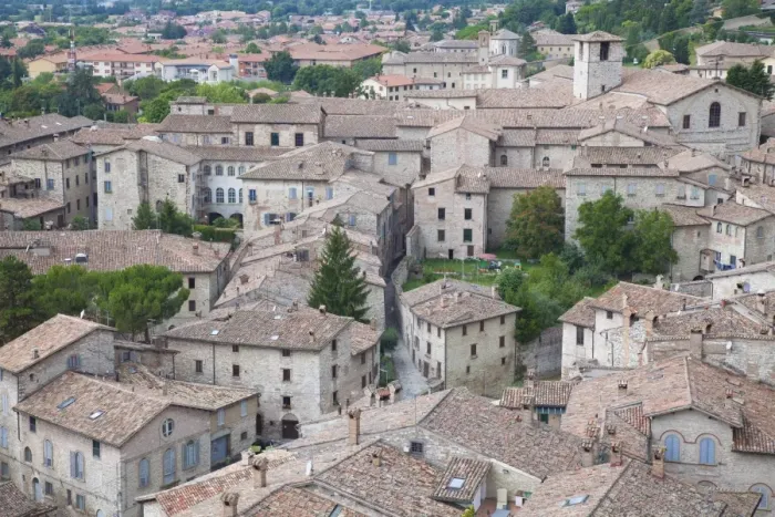 Framed Print : View of Gubbio, Umbria, Italy, Europe Framed Print : View of Gubbio, Umbria, Italy, Europe