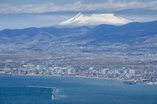View over Hakodate from Mount Hakodate, Hokkaido, Japan, Asia