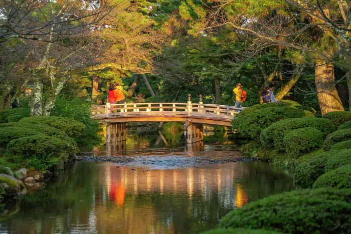 Framed Print : View of Hanami-Bashi (Flower Viewing Bridge) in Kenrokumachi Japanese Garden, Kanazawa City, Ishikawa Prefecture, Honshu, Japan Framed Print : View of Hanami-Bashi (Flower Viewing Bridge) in Kenrokumachi Japanese Garden, Kanazawa City, Ishikawa Prefecture, Honshu, Japan