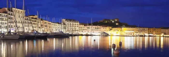 Framed Print : View over the harbour to Forte Stella Fortress, Portoferraio, Island of Elba, Livorno Province Framed Print : View over the harbour to Forte Stella Fortress, Portoferraio, Island of Elba, Livorno Province