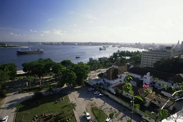 View of the harbour from the Kilimanjaro Hotel on Kivukoni front, Dar es Salaam