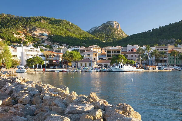 View across the harbour, Port d Andratx, Mallorca, Balearic Islands