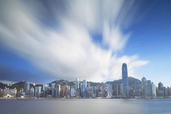 View of Hong Kong Island skyline, Hong Kong, China, Asia