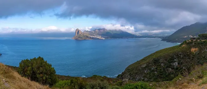 Framed Print : View of Hout Bay from Chapmans Peak Drive, Hout Bay, Table Mountain National Park, Cape Town, Western Cape, South Africa, Africa Framed Print : View of Hout Bay from Chapmans Peak Drive, Hout Bay, Table Mountain National Park, Cape Town, Western Cape, South Africa, Africa