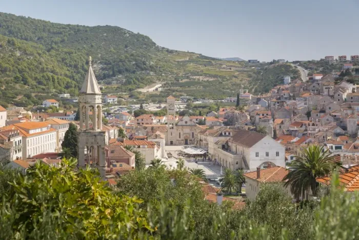 Framed Print : View over Hvar, Hvar Island, Dalmatia, Croatia, Europe Framed Print : View over Hvar, Hvar Island, Dalmatia, Croatia, Europe