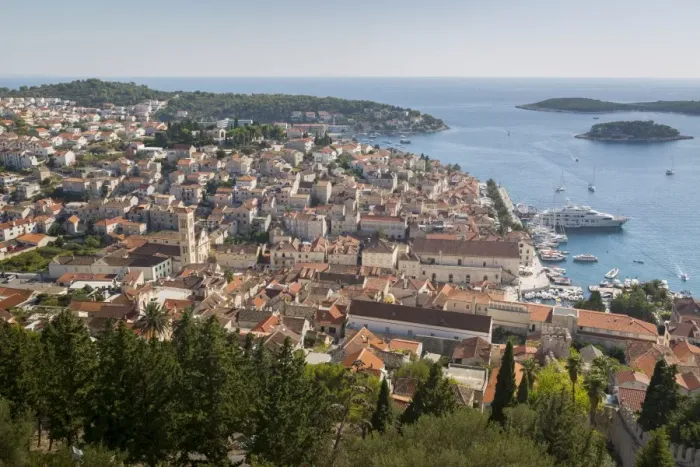 Framed Print : View over Hvar from Spanish Fortress, Hvar Island, Dalmatia, Croatia, Europe Framed Print : View over Hvar from Spanish Fortress, Hvar Island, Dalmatia, Croatia, Europe