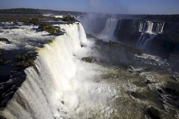 View over the Iguassu Falls from the Brazilian side, UNESCO World Heritage Site