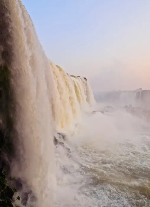 Framed Print : View of the Iguazu Falls at sunset, UNESCO World Heritage Site, Foz do Iguacu, State of Parana Framed Print : View of the Iguazu Falls at sunset, UNESCO World Heritage Site, Foz do Iguacu, State of Parana