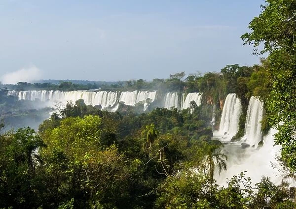 View of the Iguazu Falls, UNESCO World Heritage Site, Puerto Iguazu, Misiones, Argentina