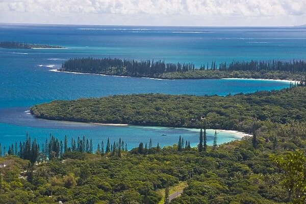 View over the Ile des Pins, New Caledonia, Melanesia, South Pacific, Pacific