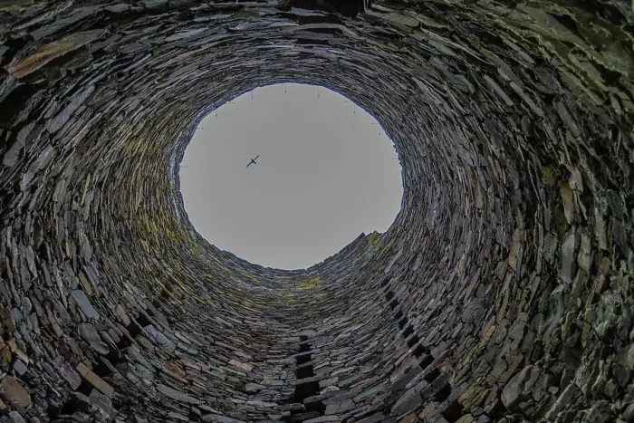 Framed Print : View of the interior of Mousa Broch on Mousa Island in Shetland, Scotland, United Kingdom Framed Print : View of the interior of Mousa Broch on Mousa Island in Shetland, Scotland, United Kingdom