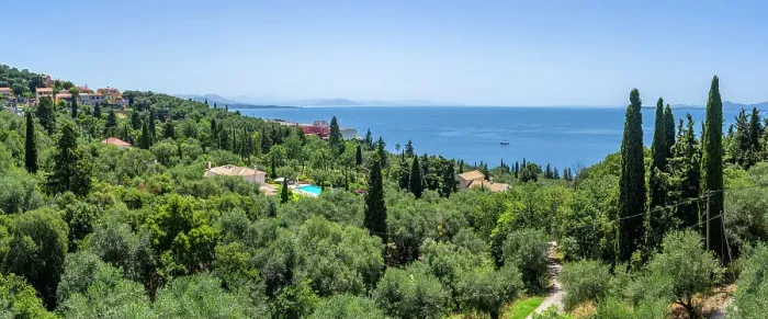 Framed Print : View of Ionian Sea and and coastline near Kassiopi, Kassiopi, Corfu, Ionian Sea, Greek Islands, Greece, Europe Framed Print : View of Ionian Sea and and coastline near Kassiopi, Kassiopi, Corfu, Ionian Sea, Greek Islands, Greece, Europe