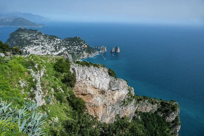 Framed Print : View over the Island of Capri, Gulf of Naples, Campania, Italy, Europe Framed Print : View over the Island of Capri, Gulf of Naples, Campania, Italy, Europe