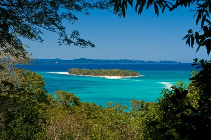 Framed Print : View from the island of Nosy Iranja to its little sister island near Nosy Be Framed Print : View from the island of Nosy Iranja to its little sister island near Nosy Be