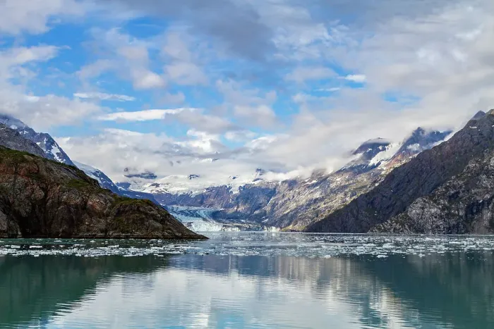 Framed Print : A view of Johns Hopkins Glacier against the Fairweather Range in Glacier Bay National Park and Preserve, UNESCO World Heritage Site, Alaska, United States of America, North America Framed Print : A view of Johns Hopkins Glacier against the Fairweather Range in Glacier Bay National Park and Preserve, UNESCO World Heritage Site, Alaska, United States of America, North America