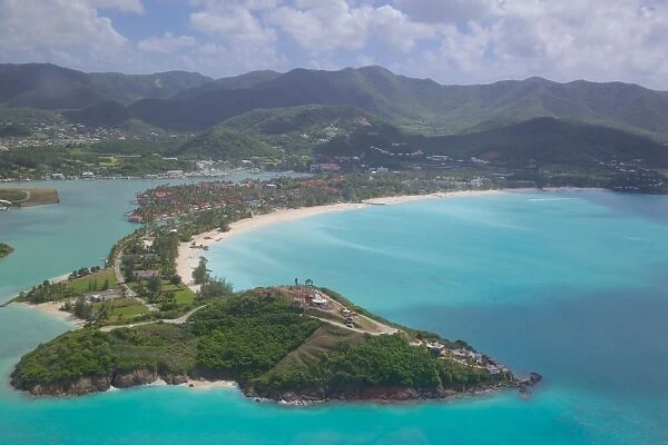View over Jolly Harbour, Antigua, Leeward Islands, West Indies, Caribbean, Central America