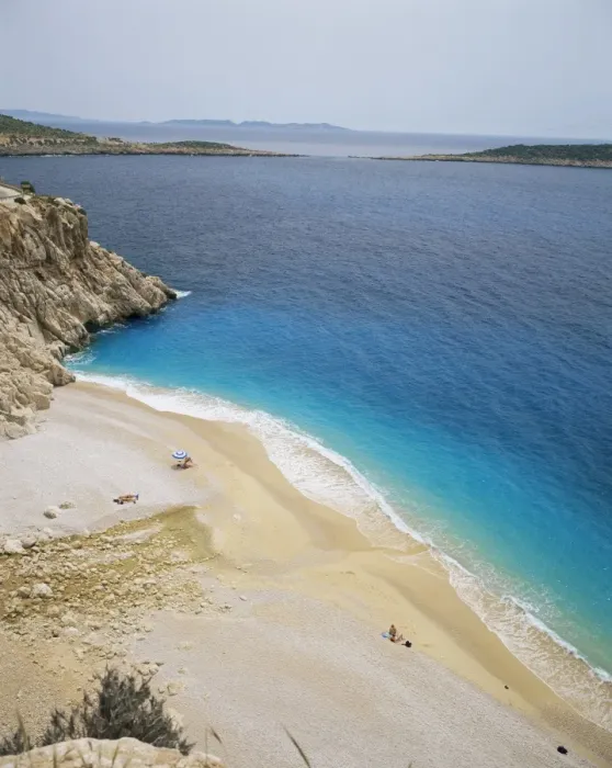 Framed Print : View of Kalkan beach