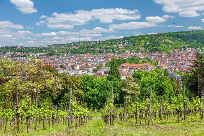 Framed Print : View from Karlshohe viewing point to Degerloch and tv tower, Stuttgart, Baden-Wurttemberg, Germany, Europe Framed Print : View from Karlshohe viewing point to Degerloch and tv tower, Stuttgart, Baden-Wurttemberg, Germany, Europe