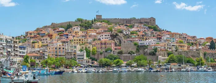 Framed Print : View of Kavala Fortress and boats in the port, Kavala, Dimos Kavalas, Eastern Macedonia and Thrace, Gulf of Thasos, Gulf of Kavala, Greece, Europe Framed Print : View of Kavala Fortress and boats in the port, Kavala, Dimos Kavalas, Eastern Macedonia and Thrace, Gulf of Thasos, Gulf of Kavala, Greece, Europe
