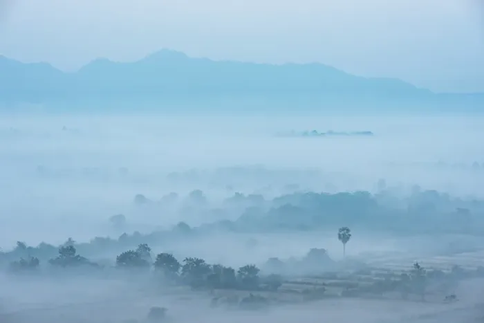Framed Print : View from Kaw Gon Pagoda at dawn, Hpa-an, Kayin State, Myanmar (Burma), Asia Framed Print : View from Kaw Gon Pagoda at dawn, Hpa-an, Kayin State, Myanmar (Burma), Asia