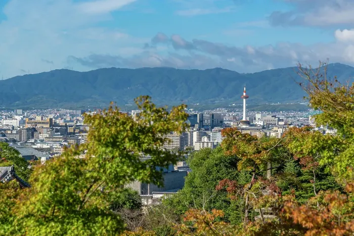 Framed Print : View of Kyoto and Nidec Kyoto Tower from Kiyomizu-dera Temple, Kiyomizu, Higashiyama Ward, Kyoto, Honshu, Japan Framed Print : View of Kyoto and Nidec Kyoto Tower from Kiyomizu-dera Temple, Kiyomizu, Higashiyama Ward, Kyoto, Honshu, Japan